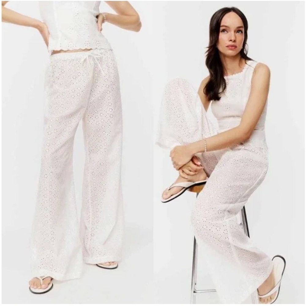 NWT reformation Olina eyelet pants - size XS Petite